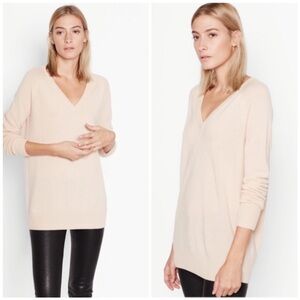 Equipment Femme Asher V-Neck 100% Cashmere Sweater Ivory / Cream size XSmall